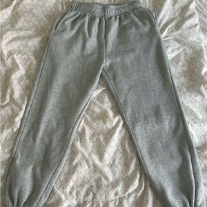 Amazon Light Gray Elastic Waist Sweatpants